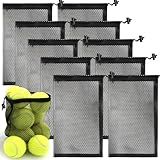 MAQIHAN 10PCS Mesh Bag - Mesh Drawstring Bag Storage Net Bag for Toys, Tennis Ball, Golf Ball, Camping Clothing, Swimming, Sturdy and Durable