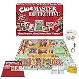 Clue Master Detective with Oversized Brass Tone Metal Weapons by Winning Moves Games USA, Largest Game of Clue Ever, for up to 10 Players, Ages 10 and Up