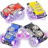 Light-Up Monster Truck Toys (2-Pack) – Push-&-Go Cars with Glowing Wheels – Birthday Gift for Toddlers, Boys & Girls Ages 3+ – Durable Friction-Powered Trucks – Batteries Included