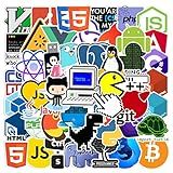 50 PCS Programming Stickers for Developers, Coders, Programmers, Hackers, Geeks, and Engineers,Developper Stickers for Laptop Party Favors for Water Bottles (Programmer)