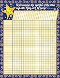 Barker Creek Spiritual Incentive Chart, Number The Stars, Track Progress, Assignments, Goals, and More! Church, Sunday School, Home, 17" x 22" (1100)