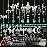 Worgree DIY Suncatcher Kit 460pcs Sun Catchers Making Supplies Art and Crafts for Adults Hanging Prism Sun Catcher with Crystals Ball Indoor Window Home Wedding Garden Festival Decor Gifts