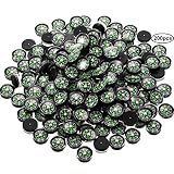200 Pieces Button Compass Mini Black Survival Compass