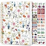 Aesthetic Budget Planner - Monthly Finance Planner with Expense Tracker, Undated Bill Organizer, Budget Notebook to Manage Your Finances, Account Budget Book with Colorful Pattern - Wildflowers
