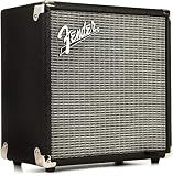 Fender Rumble 15 V3 Bass Guitar Amplifier, 15-Watt Combo Amp with 8" Speaker, 3-Band EQ, Aux Input & Headphone Output, Black/Silver, with 2-Year Warranty