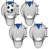 Lenwen 4 Pcs Soccer Goal Target Net Top Bins Training Equipment Soccer Target for Goals Training Easy to Attach and Detach Ball Top Bins for Football Shooting Accuracy Practice Equipment Trainer Gift