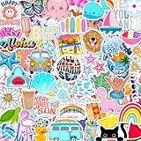 125 pcs hydroflask Stickers, Ocean Beach Themed Stickers for Laptop, Water Bottle, Hydro flasks, Wall, Bumper, Computer, Waterproof, VSCO Girl Stuff, Cute vsco Decal for Teen Girls