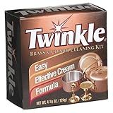 Twinkle Brass & Copper Cleaning Kit, Easy Effective Cream Formula, 4.38-Ounce (Pack of 2)