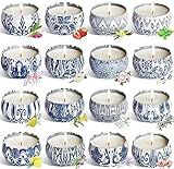 YOROXRG Scented Candles Gifts Set 16 Pack Soy Wax Travel Tin Jar Candles for Home 2.5 OZ for Mom for Christmas, Birthday, Thanksgiving, Mother's Day