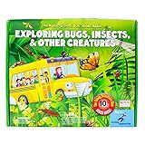 The Magic School Bus Exploring Bugs, Insects & Creatures, at-Home STEM Kits for Kids Age 5 and Up, Insect Kits for Young Scientists, DIY Bug House, Insect Games