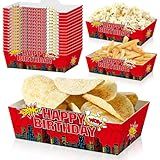 YusXirg 25Pcs Web Disposable Paper Food Trays for Spider Theme Birthday Party Supplies Baby Shower Decorations