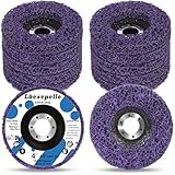 Laexepelle 10 Pack Angle Grinder Stripping Wheel Strip Disc Angle Grinder Attachments Grinder Wheel, Paint Metal Oxidation Rust Remover Stripper Tool (4'' x 5/8'')