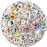 Pack Art Painting Stickers 100Pcs for Decoration Water Bottle Bike Skateboard Luggage Toy Snowboard Helmet Motorcycle Gifts