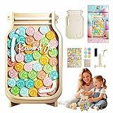 Adinomiency Kids Reward Jar & Behavior Chart - Classroom & Home Potty Training Chart with 80 Stickers - Teacher/Parent Tool for Chores, Homework, Good Habits (Colorful & Durable)