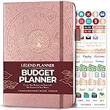 Legend Budget Planner– Deluxe Financial Planner Organizer & Budget Book Money Planner Account Book & Expense Tracker Notebook Journal for Household Monthly Budgeting & Personal Finance–Rose Gold Foil