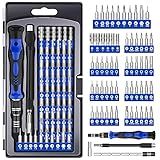 XOOL 62 in 1 Precision Screwdriver Kit, Electronics Repair Tool Kit, Magnetic Driver Kit with Flexible Shaft, Extension Rod for Mobile Phone, Smartphone, Game Console, PC, Tablet