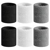 BEACE Sweatbands Sports Wristband for Men & Women - Moisture Wicking Athletic Cotton Terry Cloth Sweatband for Tennis, Basketball, Running, Gym, Working Out