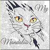 My Mandalas: livre de coloriage pour adultes avec animaux Mandala (Tigre, éléphants, hiboux, Poissons, Serpent, Phoenix, chats...
