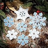 Fuutreo 200 Pcs Snowflake Paper Cutouts Winter Cutouts Assorted Size Snowflakes Card Stock Classroom Bulletin Board Decorations Christmas Die Cut for Teachers DIY Craft School