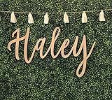 Personalized Wood Sign, Laser Cut. Select Favorite Font, Size and up to 3 Lines per Size. Live Preview.