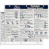Nautical Knots Quick Reference Chart - Guide to 21 Sailing and Boating Knots on 8.5" x 11" Waterproof Card - from NautiCards Boating Must Haves Collection