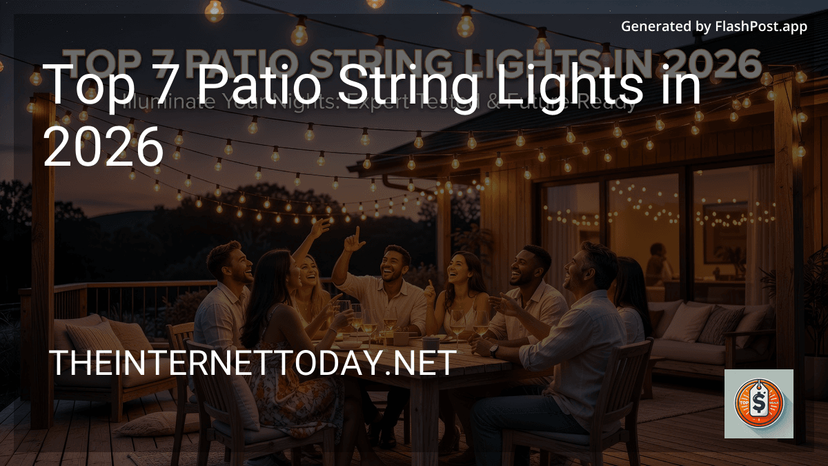 Top 7 Patio String Lights in 2026