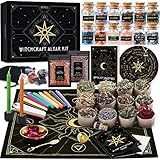 Wyspell Large Witchcraft Kit 77 PCS - Witch Altar Spell Set - Wiccan Supplies and Tools - Witch Set for Beginners Witchcraft Supplies Kit