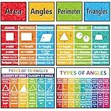 Math Bulletin Board Classroom Decor Posters for Sped Must Haves Math Poster for Elementary Middle High School Teacher Educational Mathematics Area Perimeter Geometry Math Keywords Banners Decorations