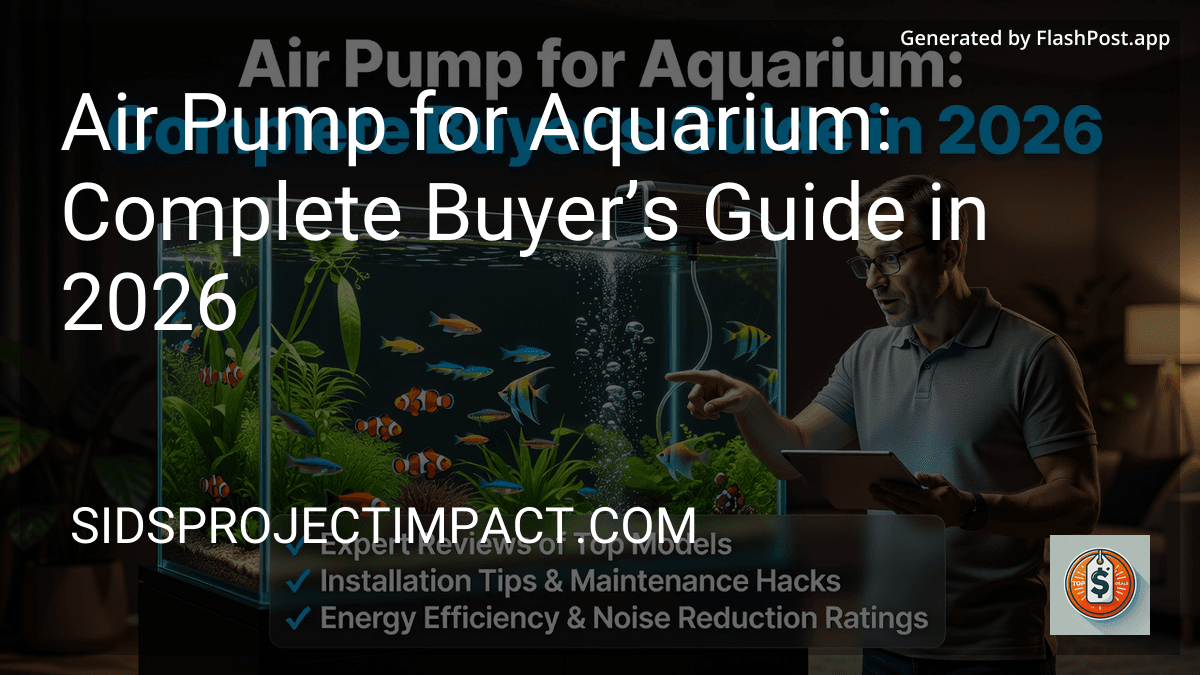 Air Pump for Aquarium: Complete Buyer’s Guide in 2026