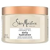 SheaMoisture Shea Sugar Body Scrub For Nourish And Replenish Skin Virgin Coconut Oil Daily Hydrating Body Scrub With 24h Shea Moisture Nutrients 12 oz