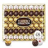 Ferrero Rocher Collection, Premium Gift Set, Hazelnut Milk Chocolate, Dark Chocolate and Coconut, 48 Count, 4.6 oz