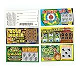 Unbranded 5 Phony Fake All Winning Scratch Off Lottery Tickets -Joke- Prank- Gag