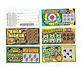 Unbranded 5 Phony Fake All Winning Scratch Off Lottery Tickets -Joke- Prank- Gag
