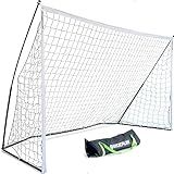 QUICKPLAY Kickster Soccer Goal Range – Ultra Portable | Quick and Easy Set Up | Includes Net and Carry Bag | Available in 7 Sizes | Backyard Soccer Net for Kids & Adults [Single Goal]