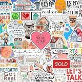 100Pcs Realtor Stickers for Laptop & Water Bottles, Real Estate Stickers - Real Estate Agent Gifts - Realtor Party Supplies - Gift for Women & Men