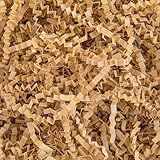Caleihd Crinkle Cut Paper Shred Packing Grass Cushion Paper Streamer for Christmas Wedding Birthday Bridesmaid Engagement Craft Gift Boxes Bags Basket Filler Decoration 4.5oz Brown