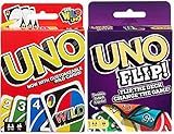 Mattel Uno Original and Uno Flip Card Games, Combo Pack of 2
