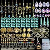 IcosaMro 400PCS Sun Catcher Kit Arts and Crafts for Adults Crystal Suncatcher Crafts Kit Suncatchers DIY Prism Making Supplies for Indoor Window Hanging, Outdoor Garden Decor Wedding Christmas