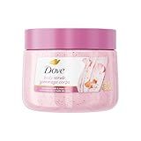 Dove Himalayan Salt & Rose Oil Body Scrub Exfoliates and Deeply Nourishes for Smooth, Radiant Skin 15 oz