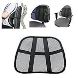 Cool Vent Cushion Mesh Back Lumbar Support New Car Office Chair Truck Seat Black Lumbar Support Cushion Ergonomic Mesh Back Support for Car Seat Posture Comfort Aid
