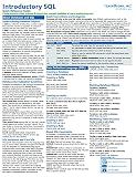 Introductory SQL Quick Reference Training Card - Laminated Tutorial Guide Cheat Sheet (Instructions and Tips)