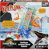 Mattel Games Kerplunk Jurassic World Rebirth Game for Kids & Family with Ocean Tower and Spinosaurus Figures Inspired by The Movie