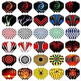 Accmor 90pcs Standard Dart Flights Set, Dart Flights for Steel Tip Darts/Soft Plastic Tip Darts, Dart Replacement Flights Accessories