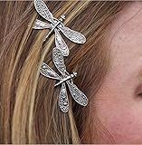 Dragonfly Hair Clip,Antique Headwear Wedding Retro Styling Hair Clip,Bridal Headdress, Color Head Wear Styling Hair Accessories for Girls Women Bobby Pins Hairpins French (1)
