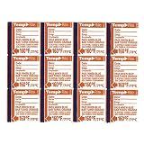 Taylor 8751 TempRite 160°F Dishwasher Test Labels - 24 / PK