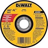 DEWALT 4-1/2 Inch Cut-Off Wheel, Angle Grinder Cutting Disc, General Purpose, 4-Pack (DW8062B5)