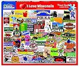 White Mountain 1000 Piece Jigsaw Puzzle Cheesehead State, I Love Wisconsin