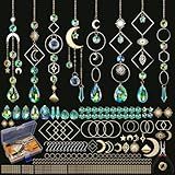 Sun Catcher Kits for Adults, 228pcs DIY Suncatcher Making Supplies Arts and Crafts for Girls Women Hanging Ornaments for Indoor Windows Prism with Crystal Balls Gift for Birthday Mother's Day