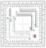 New and Improved Version Military Style MGRS/UTM Coordinate Grid Reader, and Protractor,Coordinate Scale Map Reading and Land Navigation Topographical Map Scale (Pack of 1)