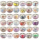 YOROXRG Scented Candles 36 Pack Soy Wax Travel Tin Jar Candles for Home 2.5 OZ Scented Candles for Mom for Christmas, Birthday, Thanksgiving, Mother's Day